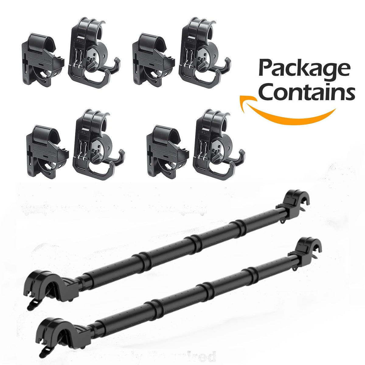 Heavy Duty Adjustable Car Fishing Rod Rack - Fits SUVs Vans Trucks
