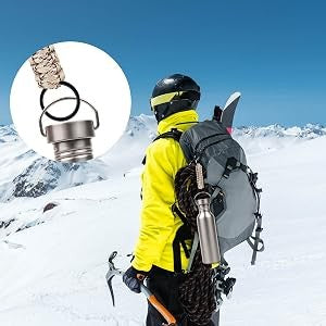 6 Pack Paracord Keychains with Carabiners Durable Braided Lanyards