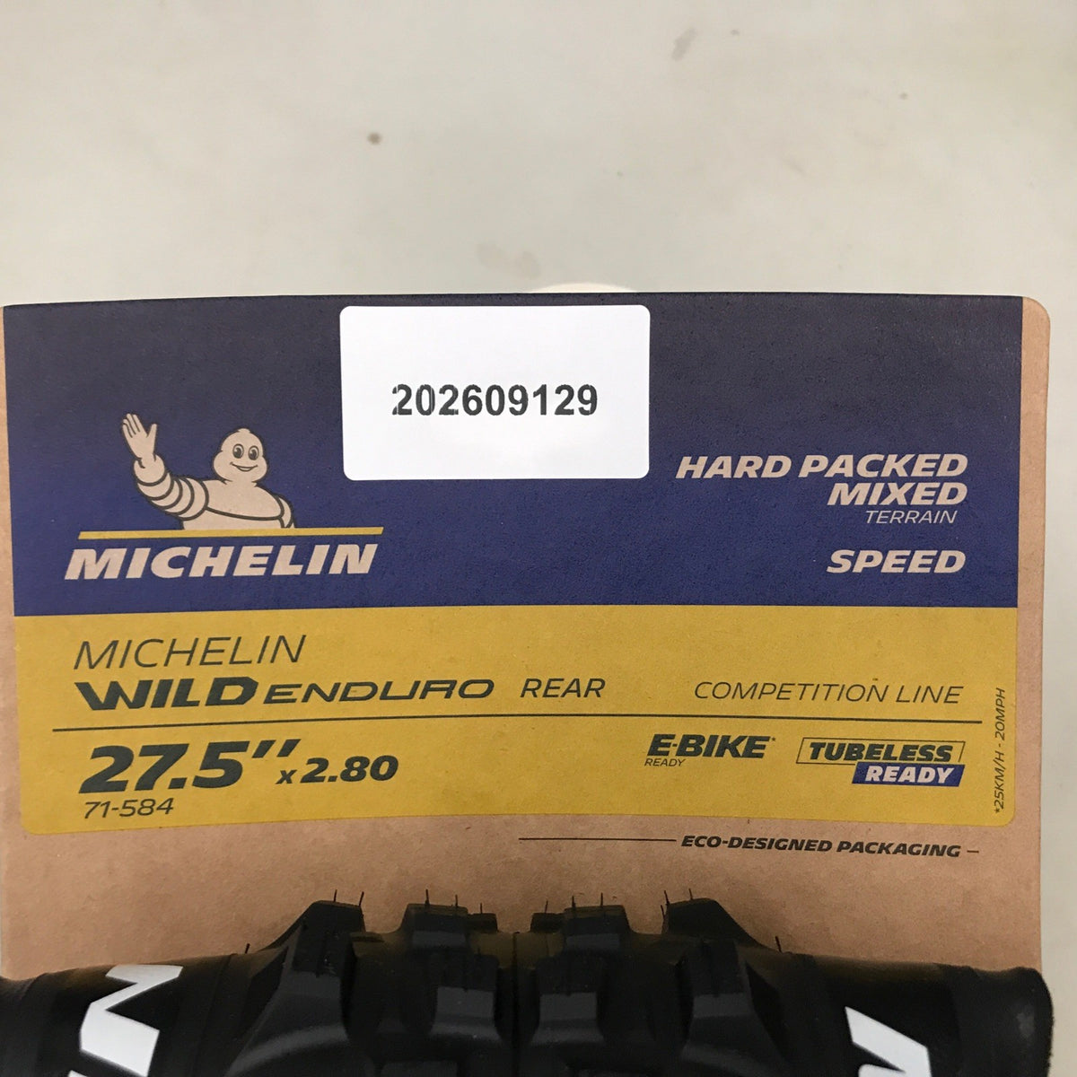 Michelin Wild Enduro Rear Bicycle Tire 27.5x2.8 Black GUM-X3D