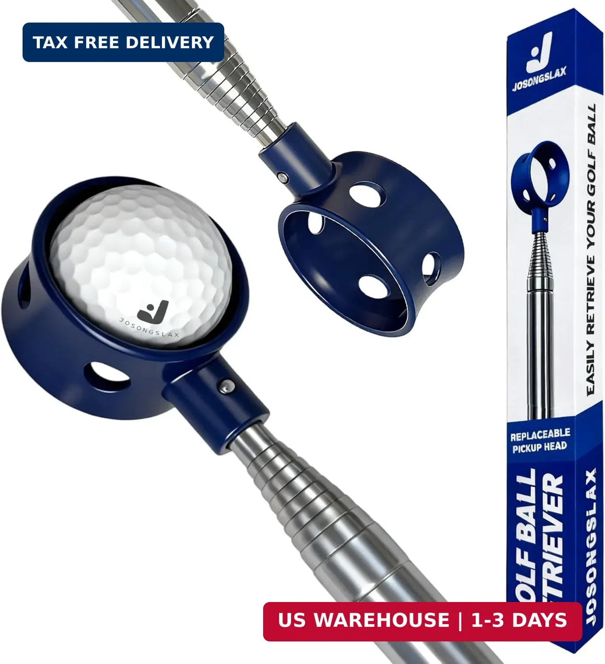 Telescopic Golf Ball Retriever 9-20Ft Water Pond Grabber Tool