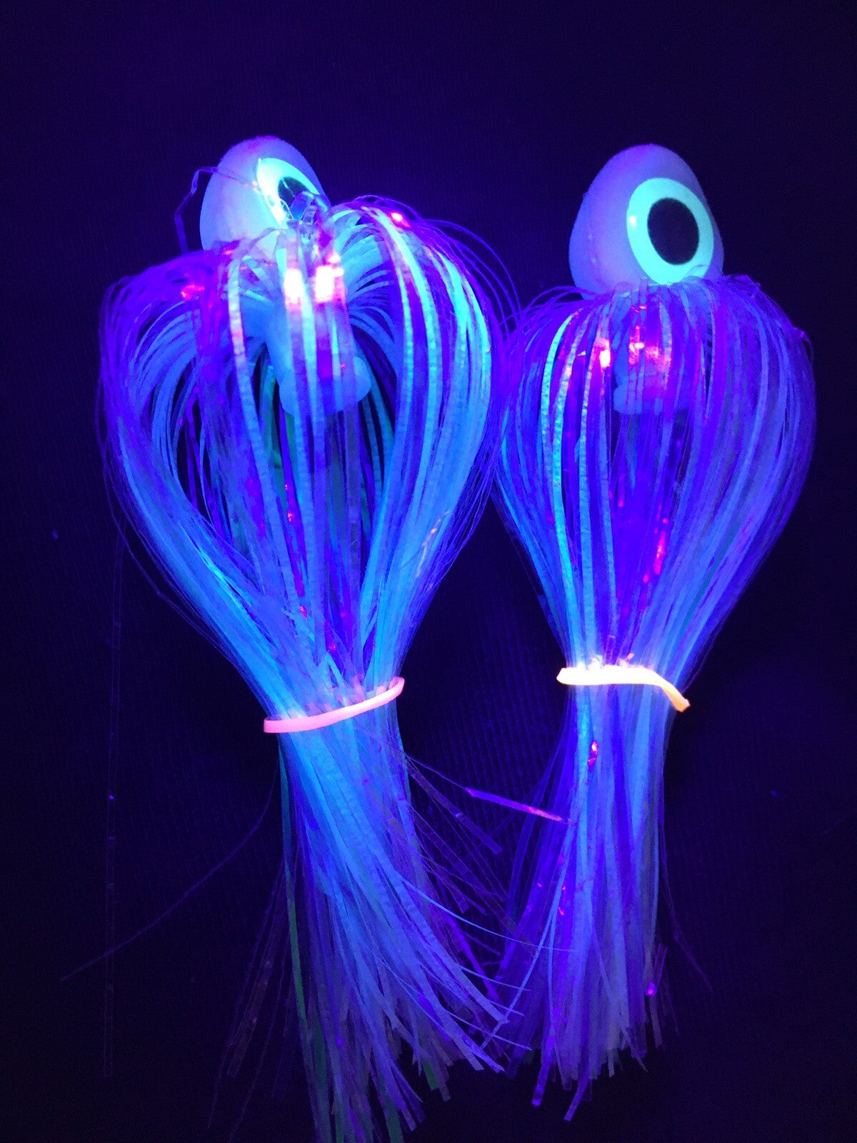 Big Eyes Salmon Trolling Flies Pack of 2 - 4 Inch Saltwater Lures