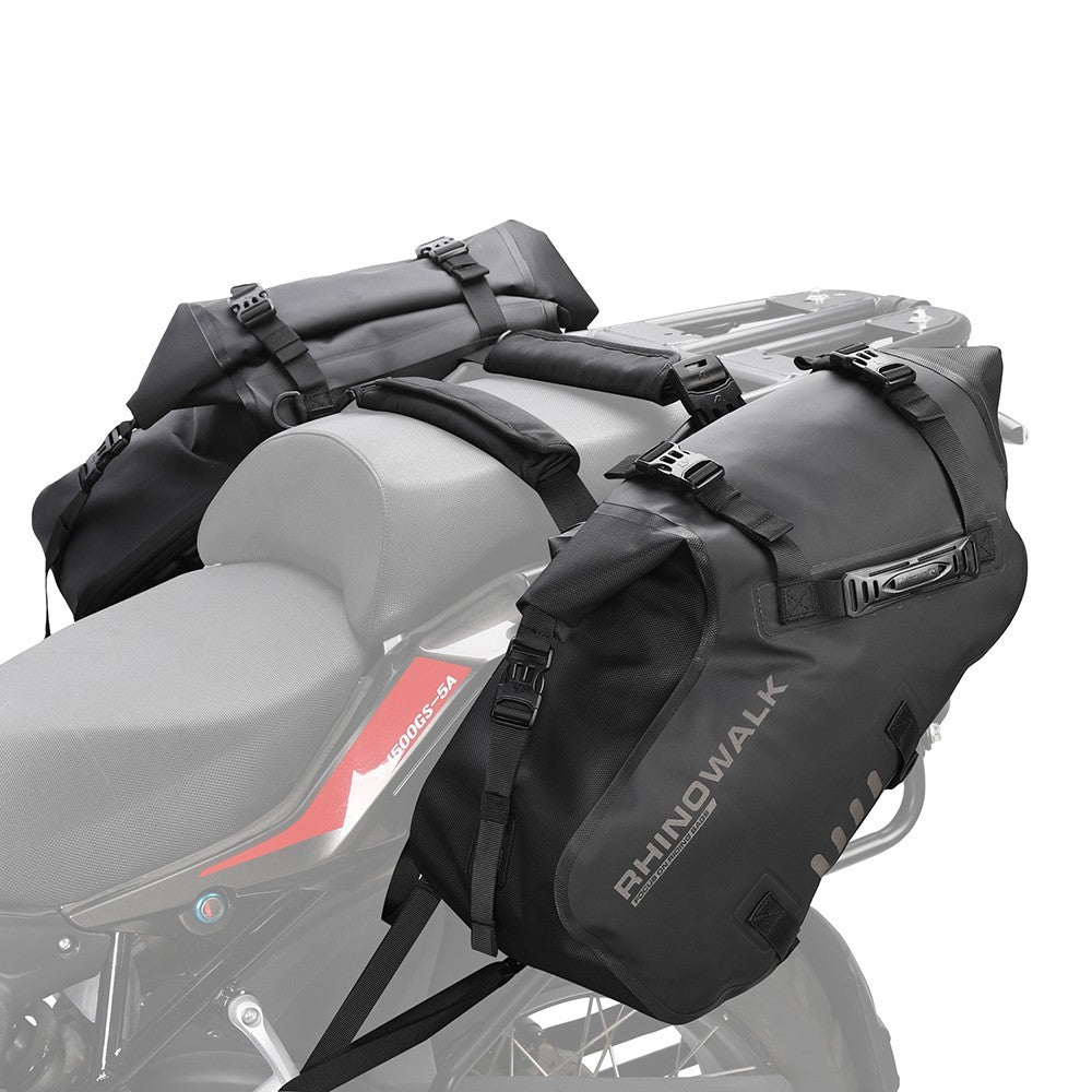 Motorcycle Waterproof Double Side Bag 18L/28L/48L Universal Black