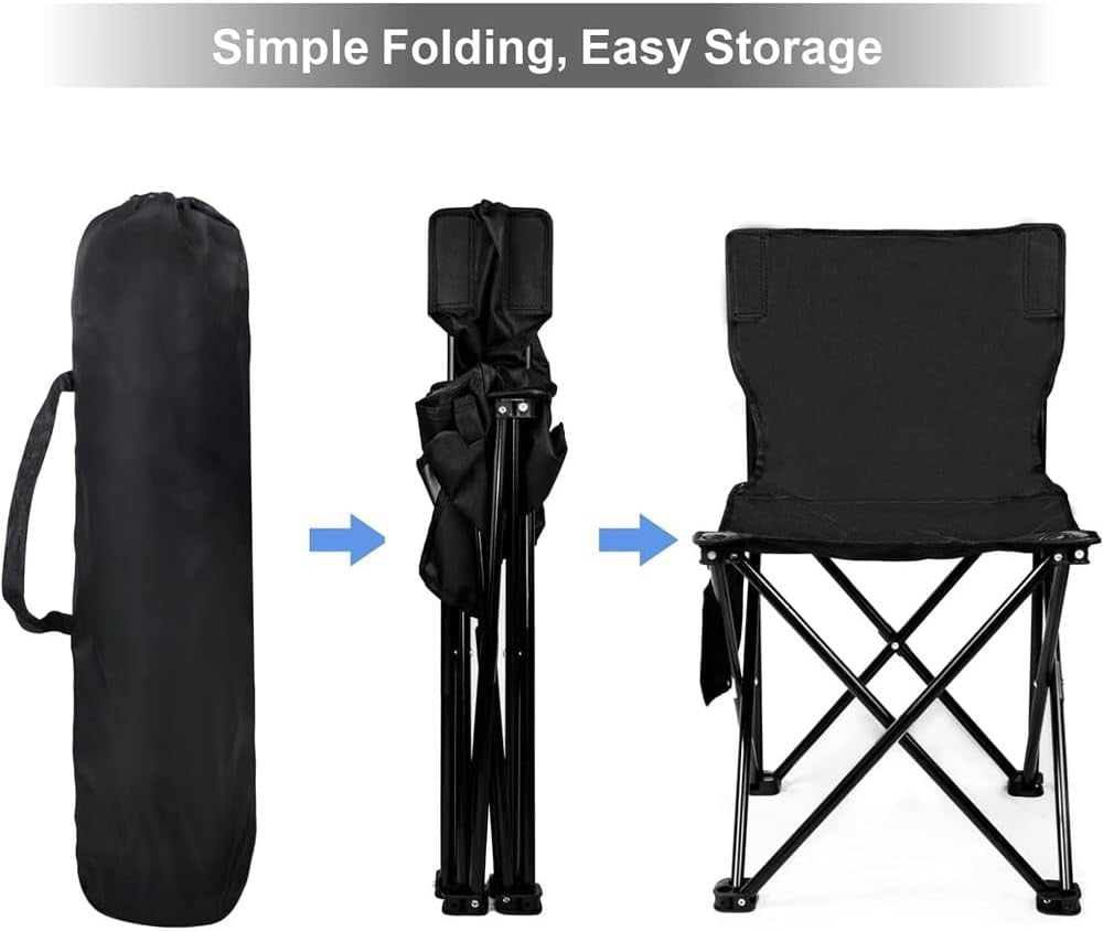 Portable Camping Chair - Lightweight Folding Outdoor Seat for Beach, Picnic, and Hiking