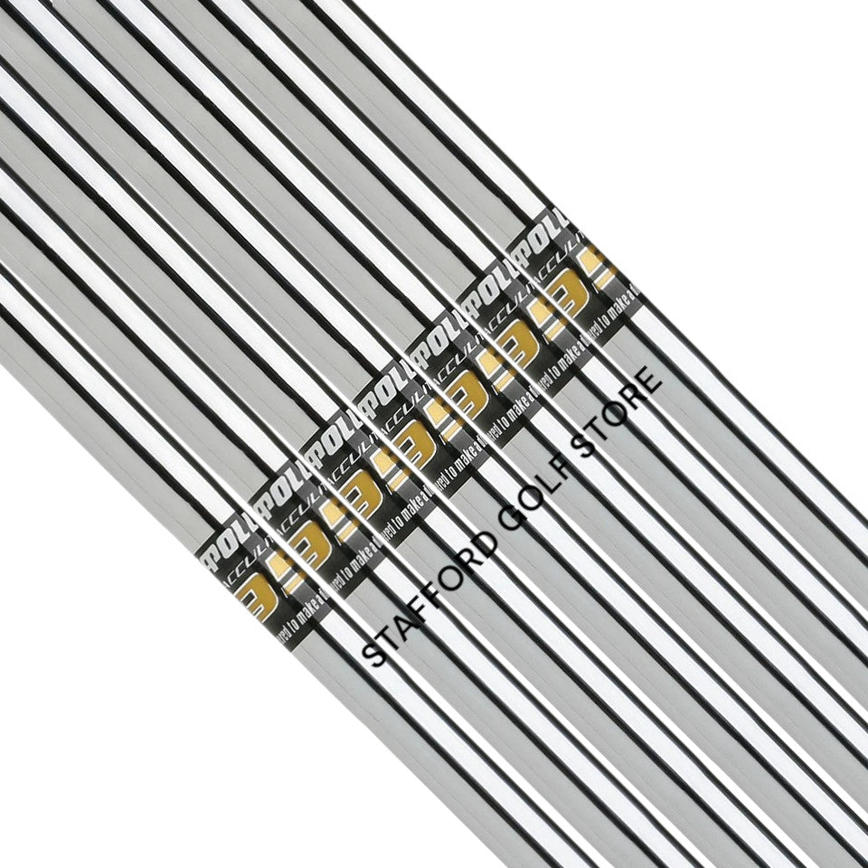 Golf Iron Shafts Set - Apollo Acculite 95 Steel R/S Combo .370 Tip, 42" Length