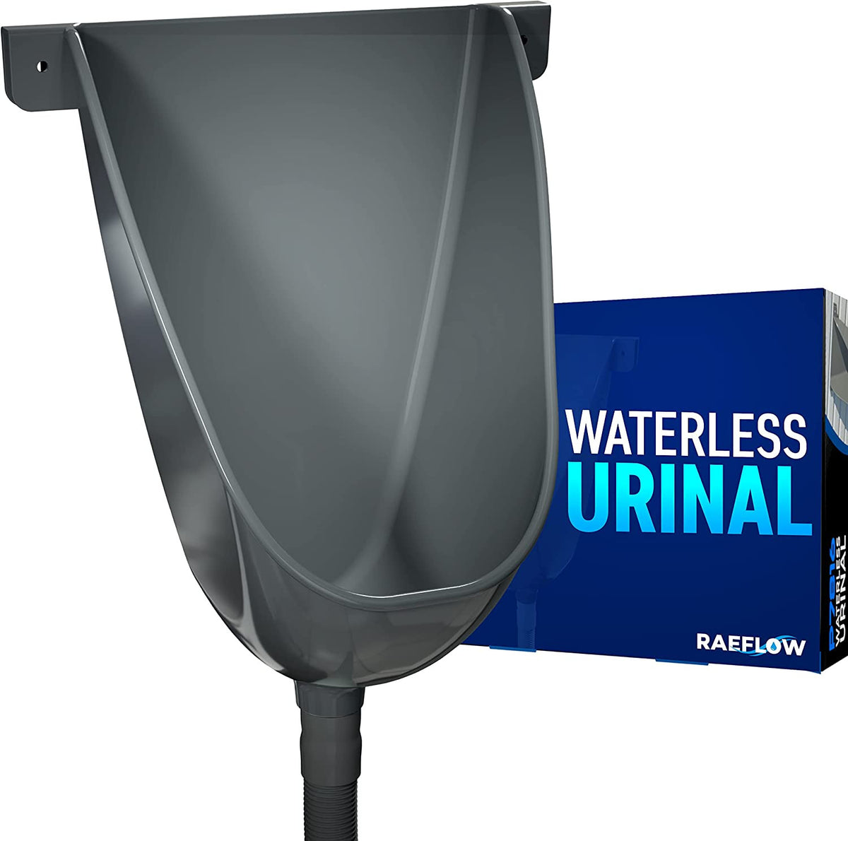 Waterless Outdoor Urinal with Hose Diverter for Men Bathroom Use