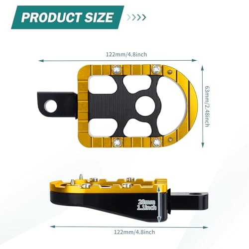 Harley Rear Passenger Floorboards Footrests CNC Aluminum with Anti-Slip Pattern