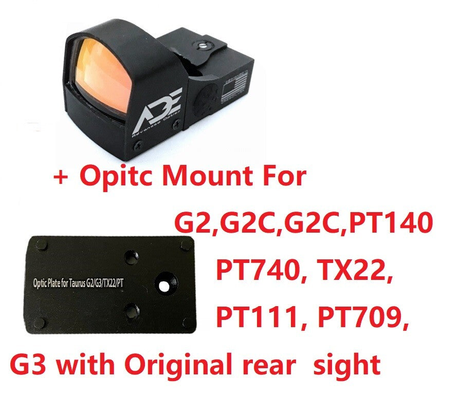 Mount Plate for Taurus Pistols G2 G3 TX22 | Optic Adapter