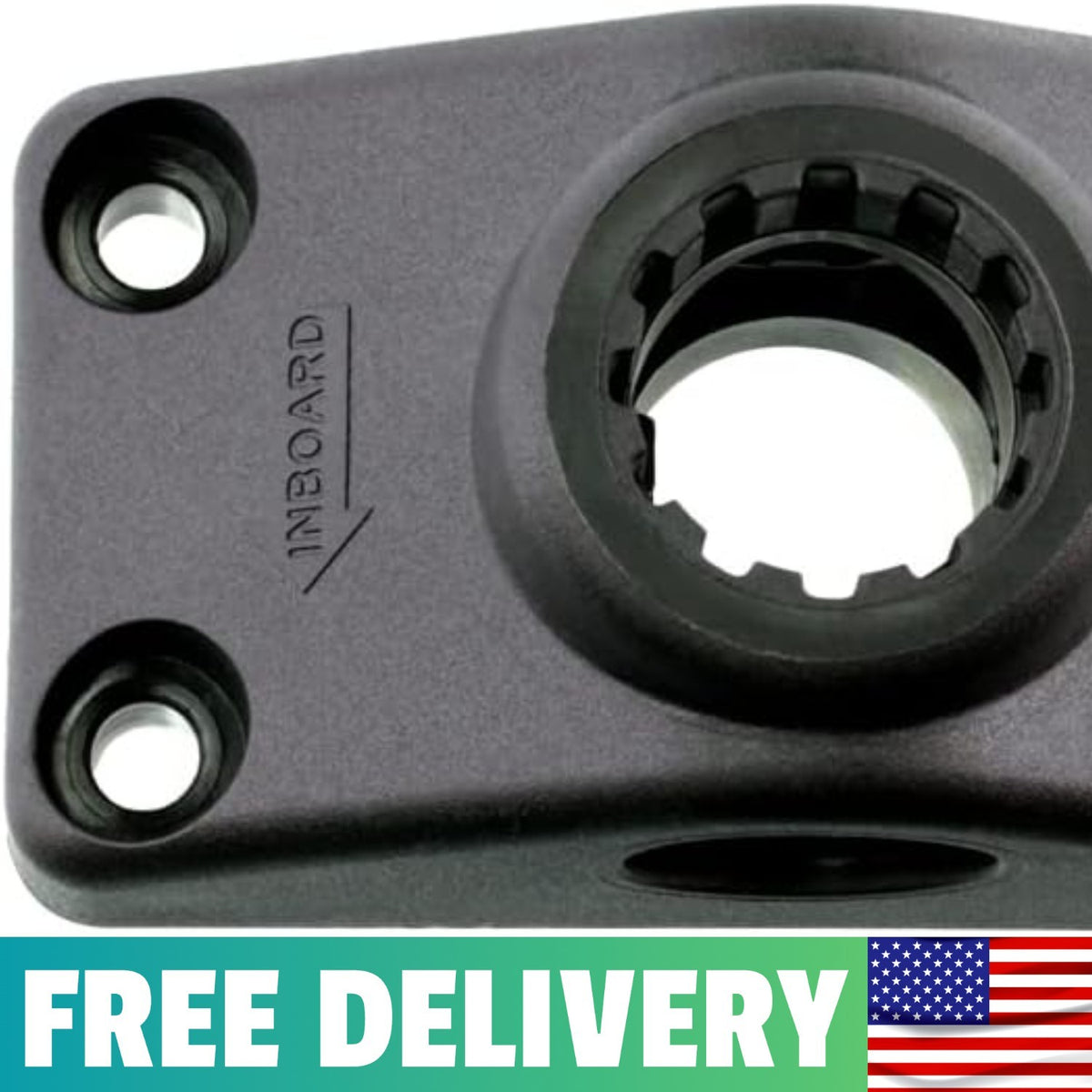 Locking Side Deck Mounting Bracket for Boats - Durable Nylon, Universal Fit