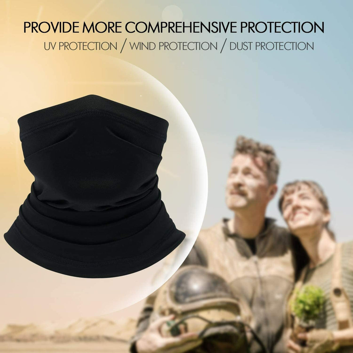 UV Protection Cooling Neck Gaiter Face Mask Cover Scarf for Men Women
