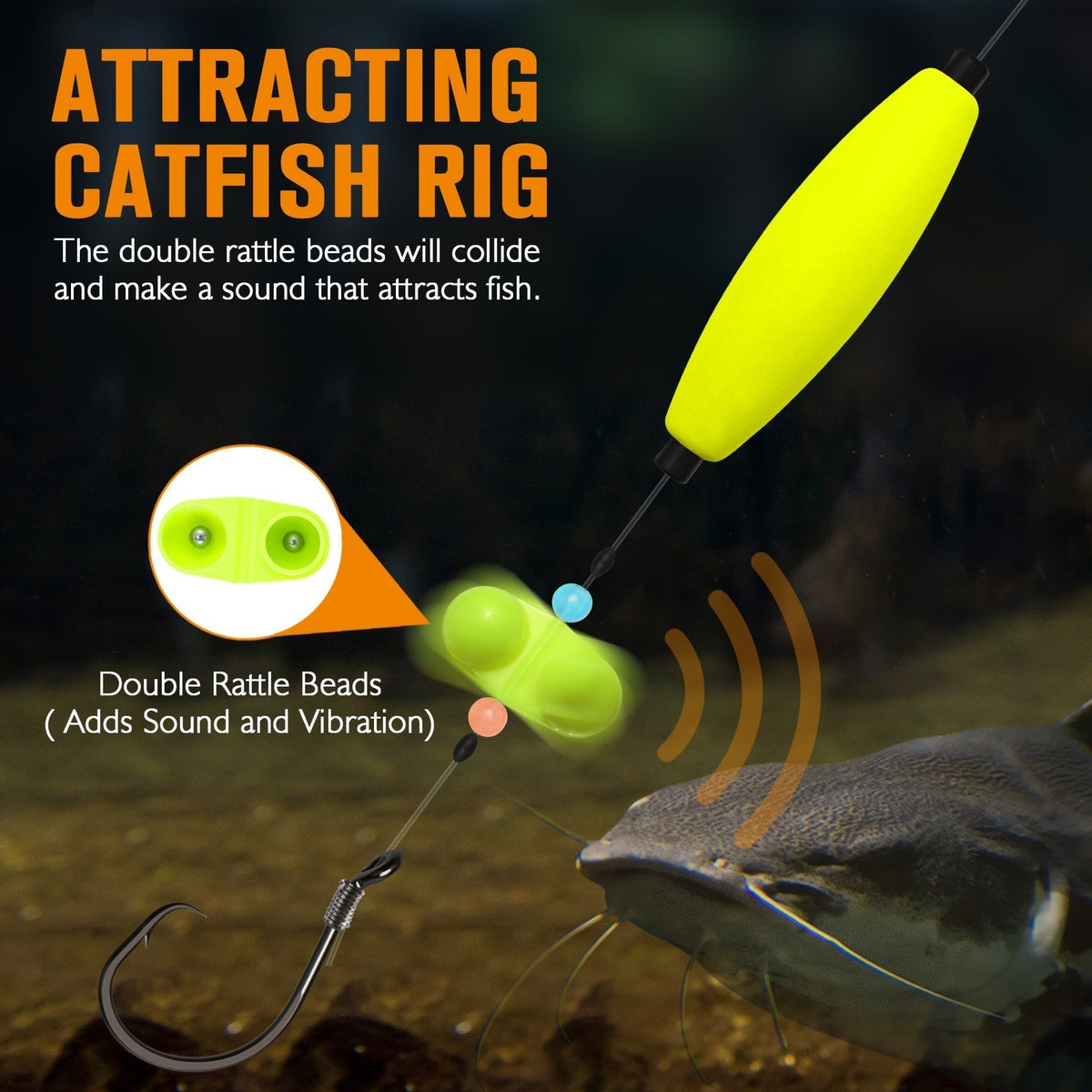 Catfish Float Rig with 6/0 Circle Hooks - Santee Cooper Tackle Set