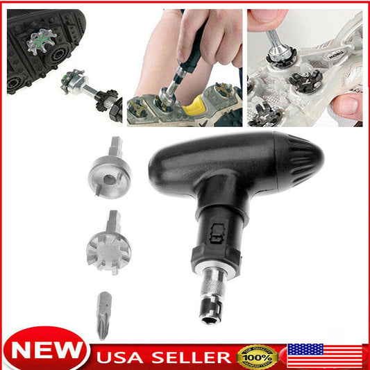 Golf Spike Wrench Remover Tool with Multiple Adapters