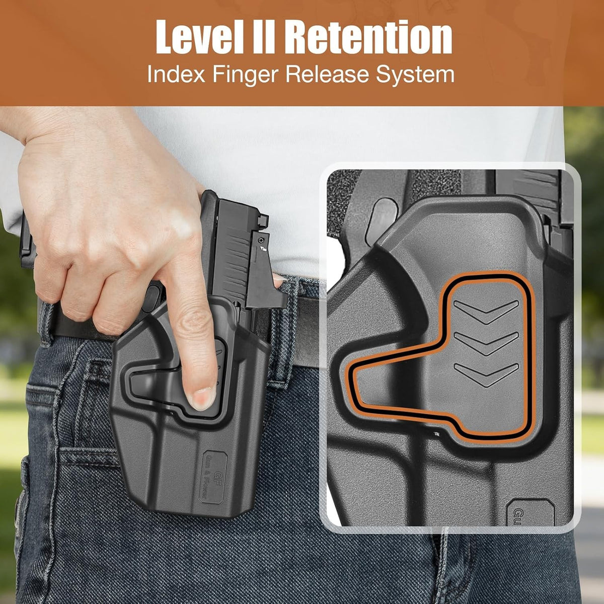 OWB Holster for Springfield Hellcat Pro & RDP - Optic-Ready, Adjustable Retention, Right Hand
