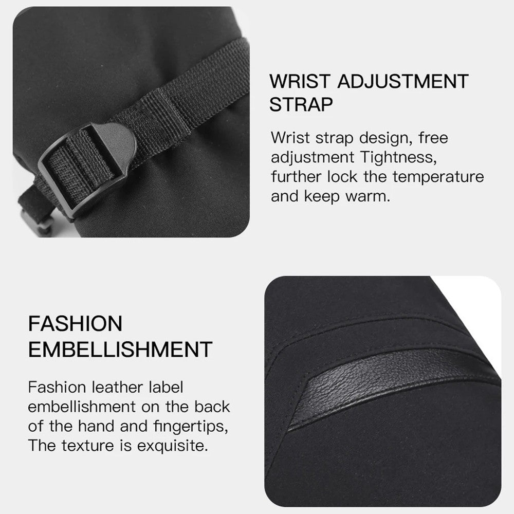 Waterproof Winter Work Gloves with Touchscreen Compatibility - Insulated Skiing & Snowboarding Gloves