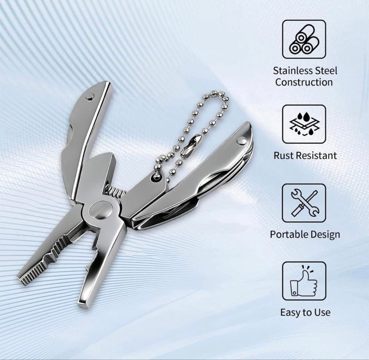 Mini Folding Multi Tool Pliers for Camping Fishing and Outdoor Use
