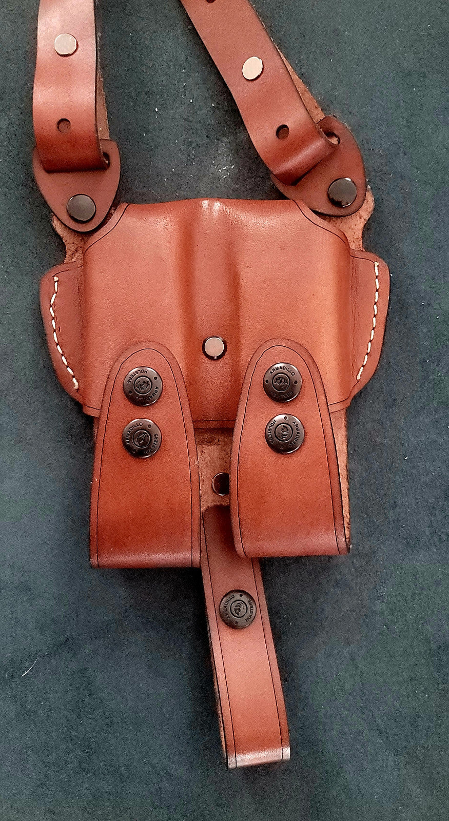 Leather Horizontal Shoulder Holster for Sig P365 P365X - Right Hand Fit