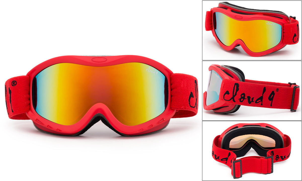 Kids Snow Ski Goggles Dual Lens Youth Ski Goggle with Pouch - Multiple Colors