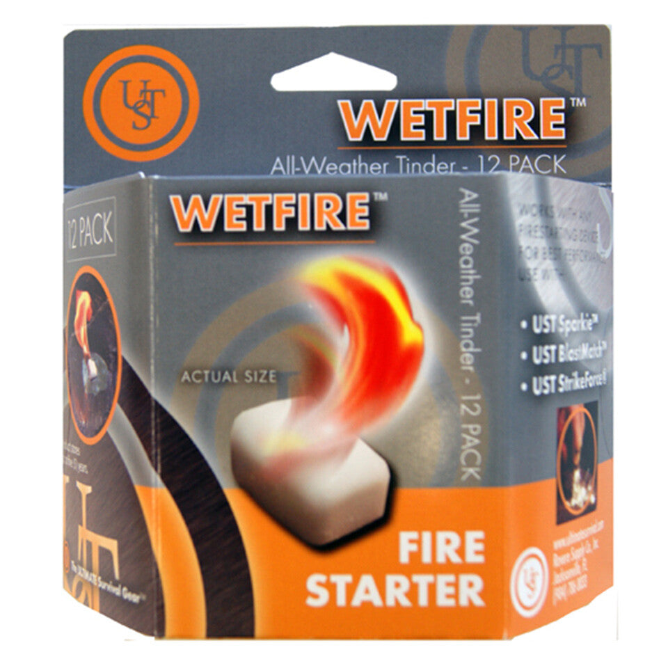 Wetfire Fire Starter Cubes Camping Survival Kit Firewood Igniter