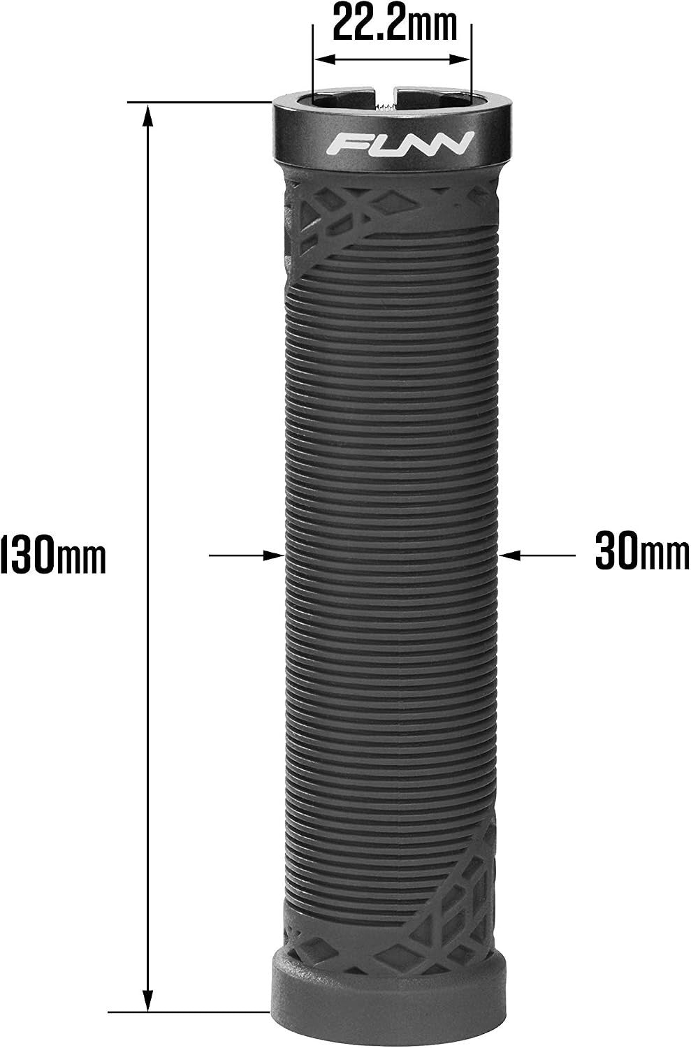 Mountain Bike Handlebar Grips with Lock-On Clamp - Durable and Comfortable, Brown