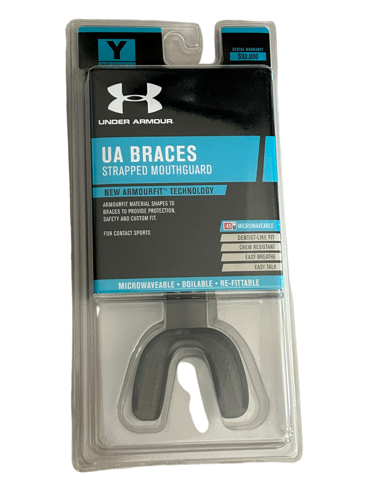 Youth Mouth Guards - 3 Pack for Ages Up to 11 Years, Black, Under Armour