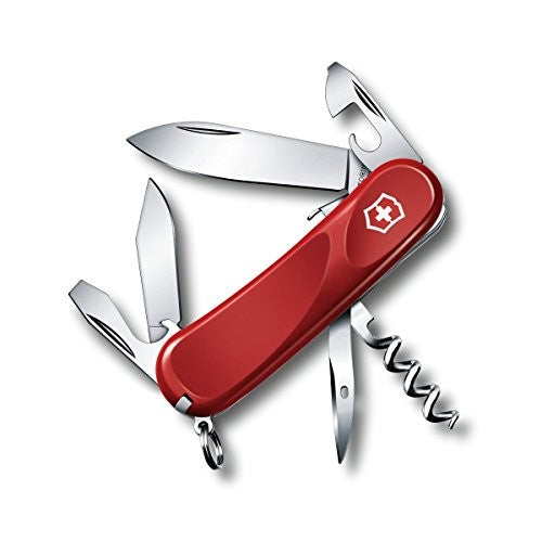 Victorinox Evolution S101 Swiss Army Pocket Knife - Red, 12 Functions, Made in Switzerland