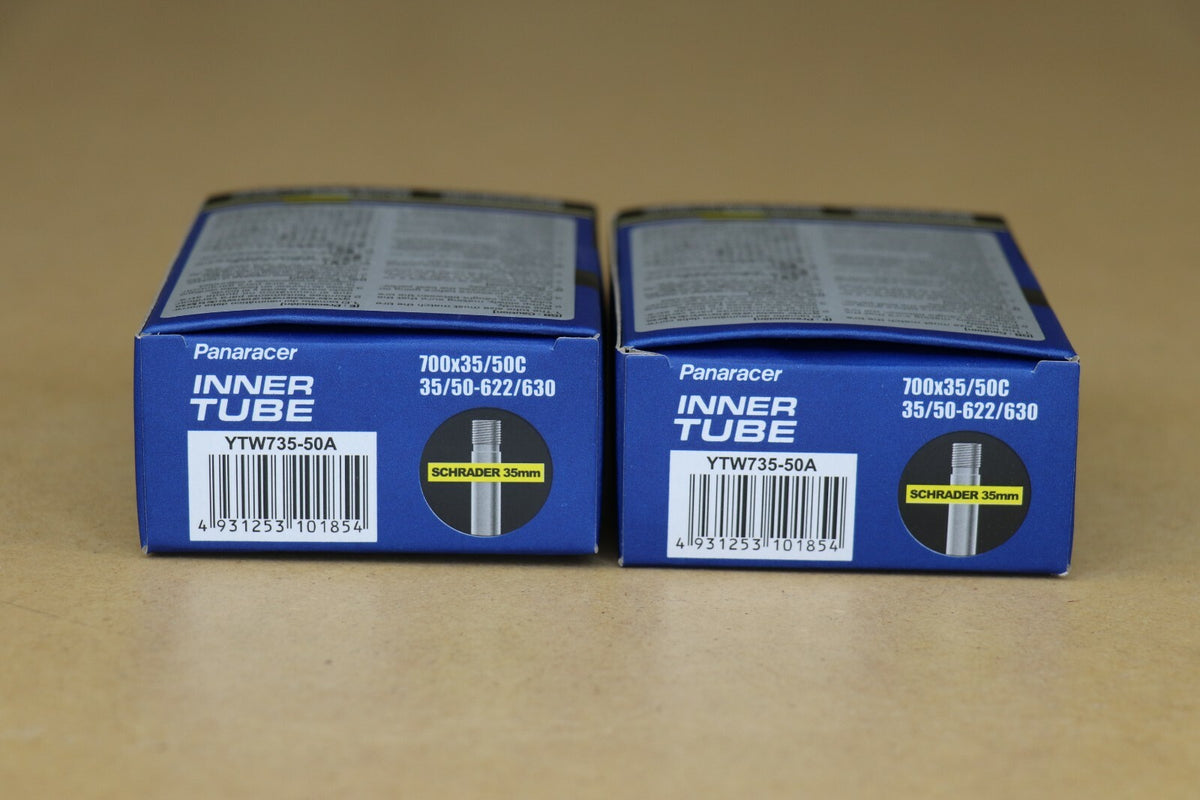 2-Pack Bicycle Inner Tubes 700x35-50C 27x1 1/4 Schrader Valve for Hybrid & Road Bikes