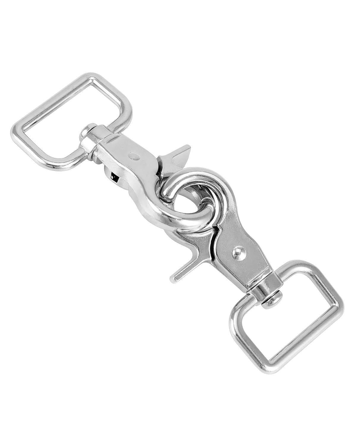 Heavy Duty Nickel Plated Swivel Snap Hooks 10 Pack for Crafts & Outdoor Use