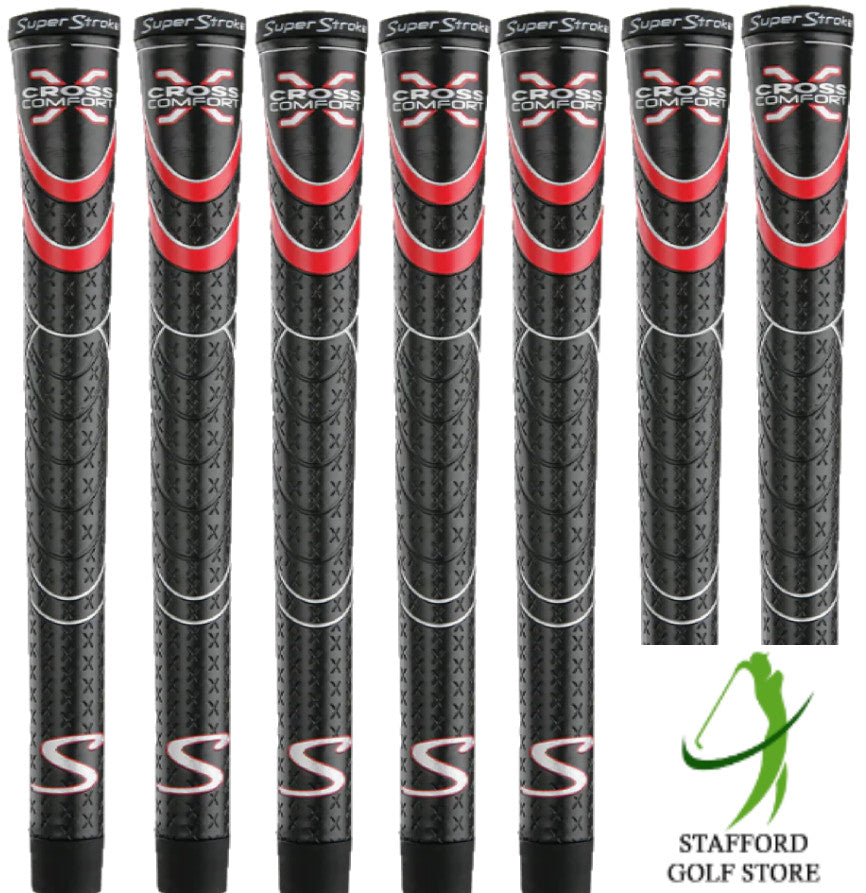 Golf Grip Set - Super Stroke Cross Comfort Undersize, Standard, Midsize & Jumbo