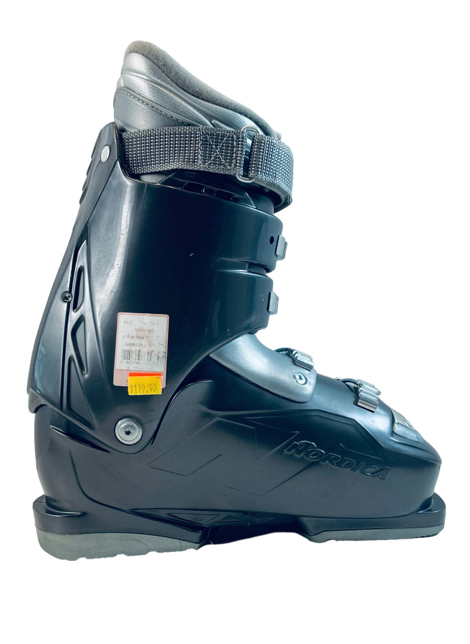 Nordica Women's One 40 Tandem Ski Boots - Dark Grey Silver, Size 24.5