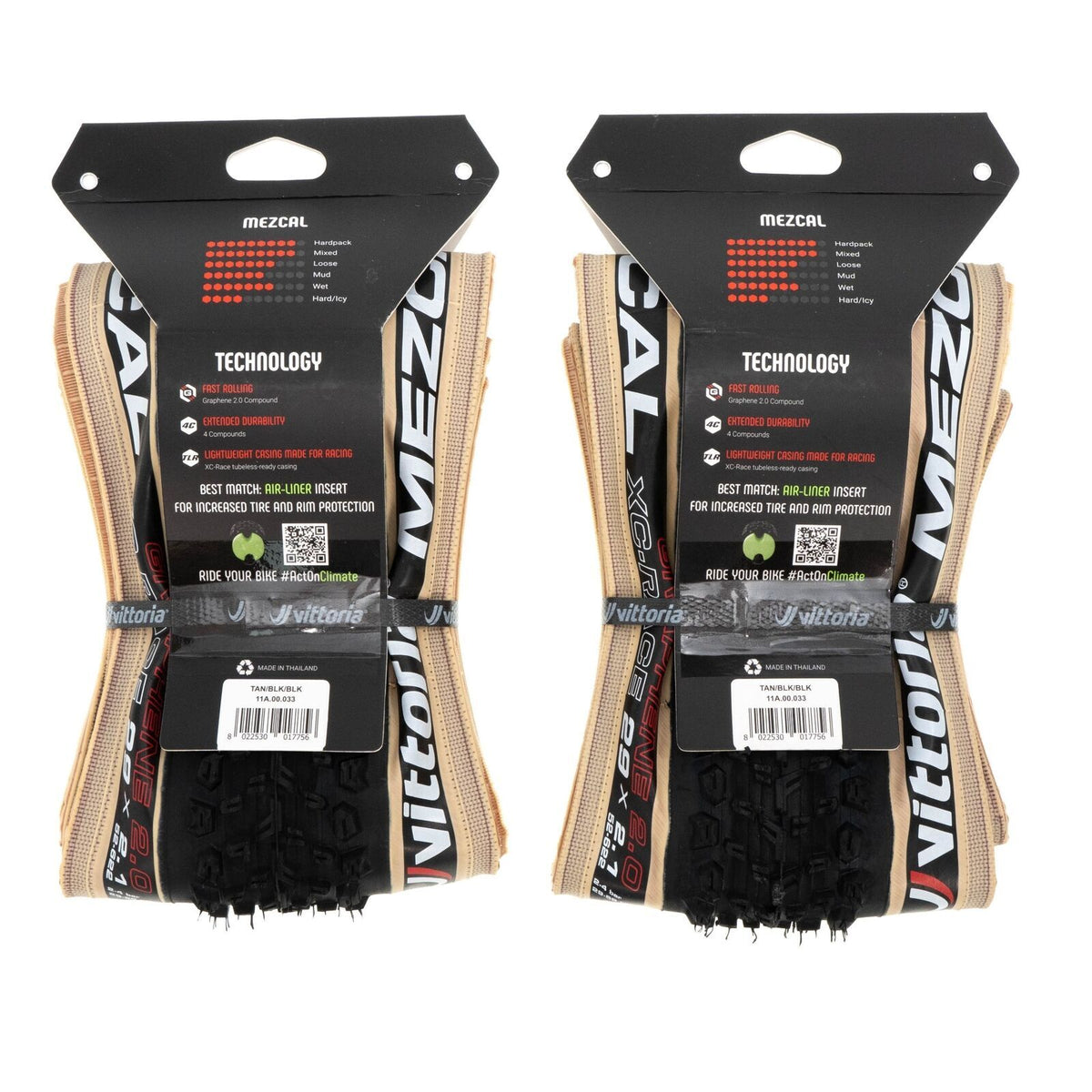 Vittoria Mezcal III G2.0 29-Inch XC Race Bicycle Tire - Multiple Sizes & Quantities