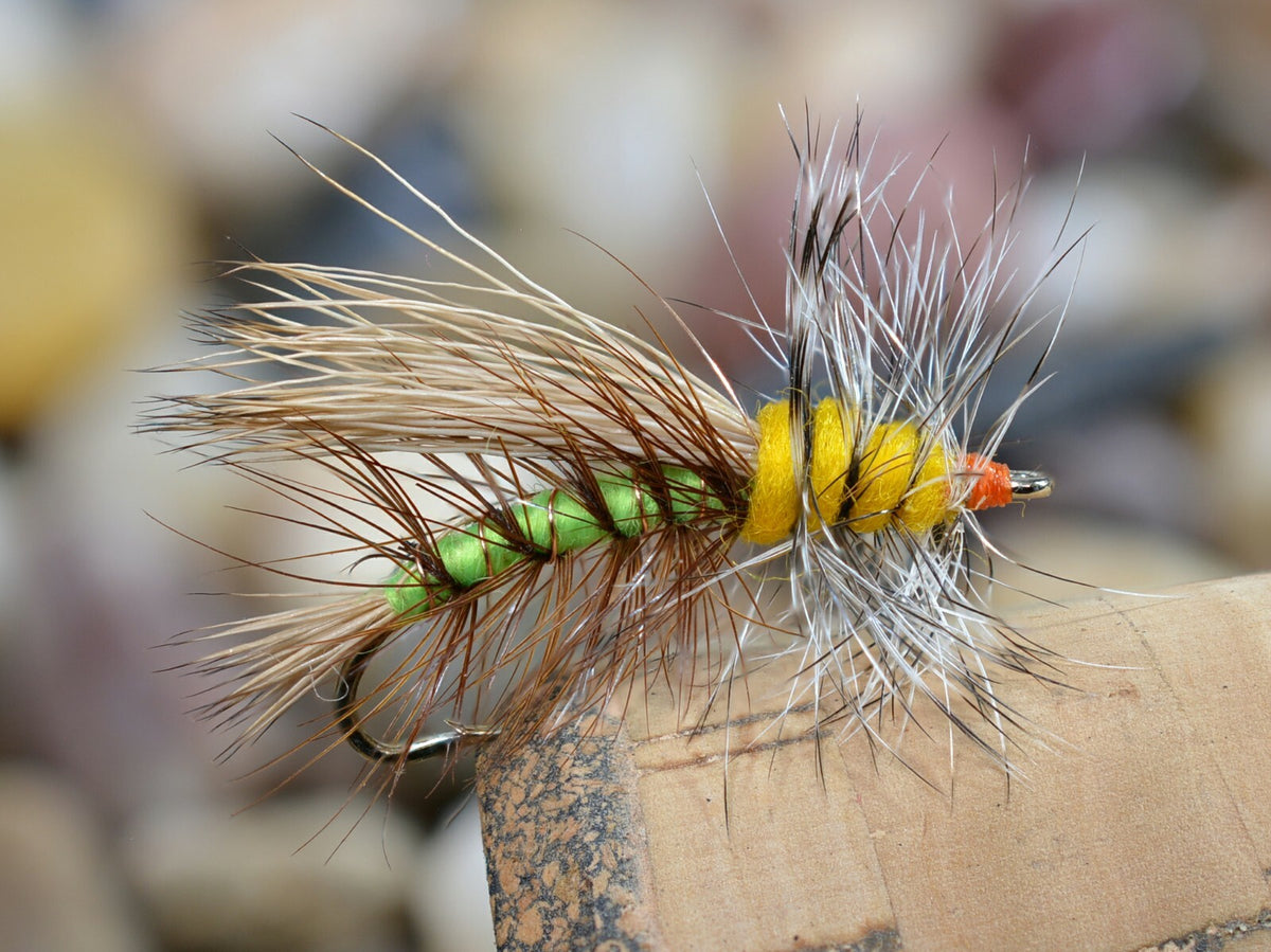 Dry Fly Fishing Lures Assorted Sizes - Caddis, Stone & Salmon Imitation