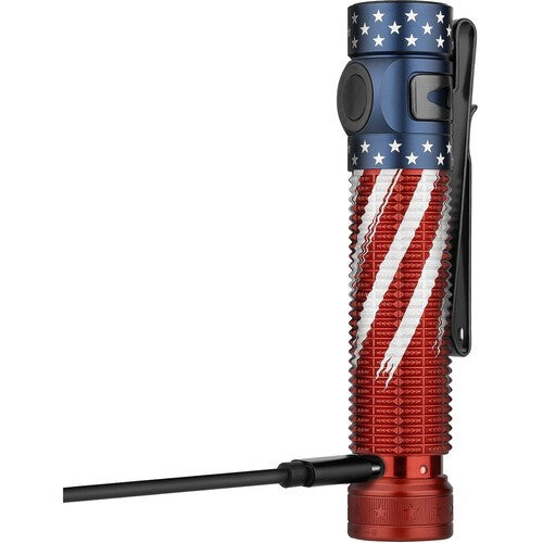 LED Flashlight 1600 Lumens Compact EDC with Dual Switch & USB-C Charging