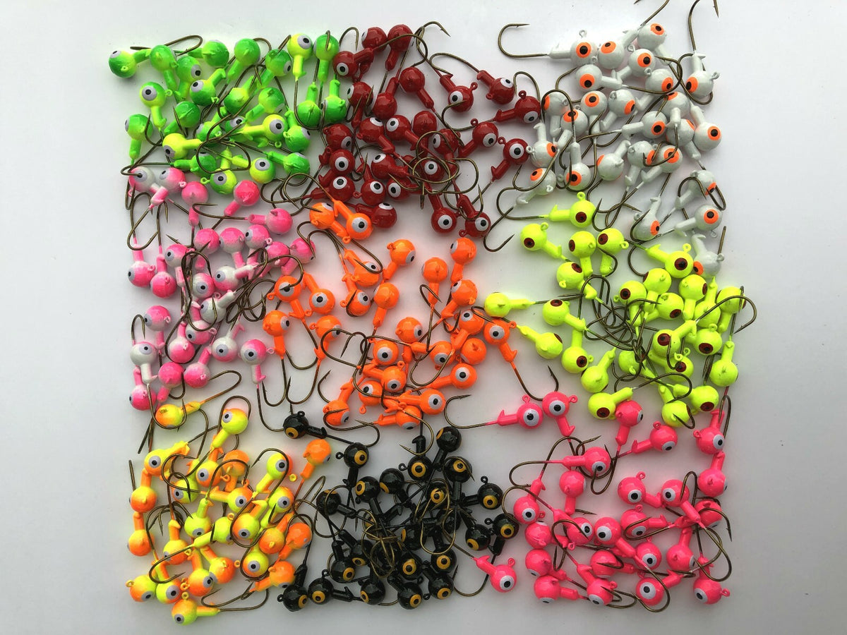 Fishing Jigheads Combo Set - 90 Pieces in Multiple Sizes for Crappie & Bass