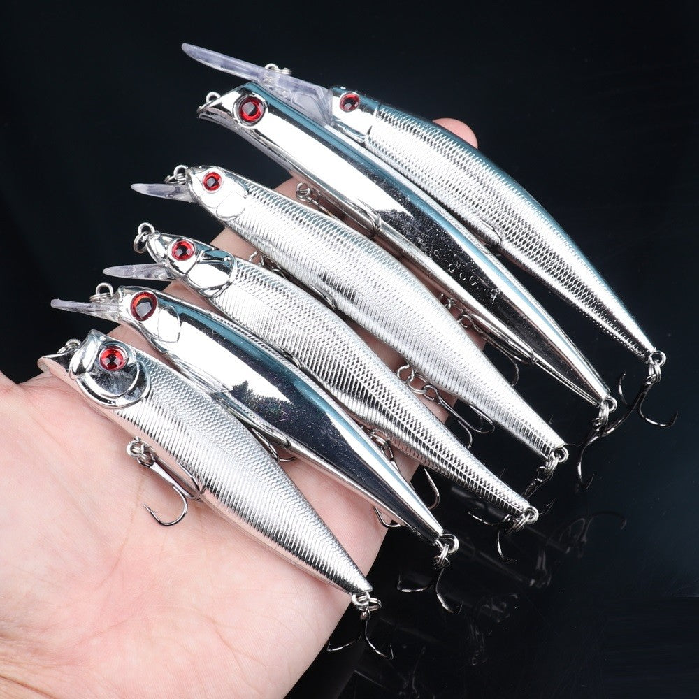 6pcs Minnow Fishing Lures Set - Artificial Bait for Freshwater & Saltwater