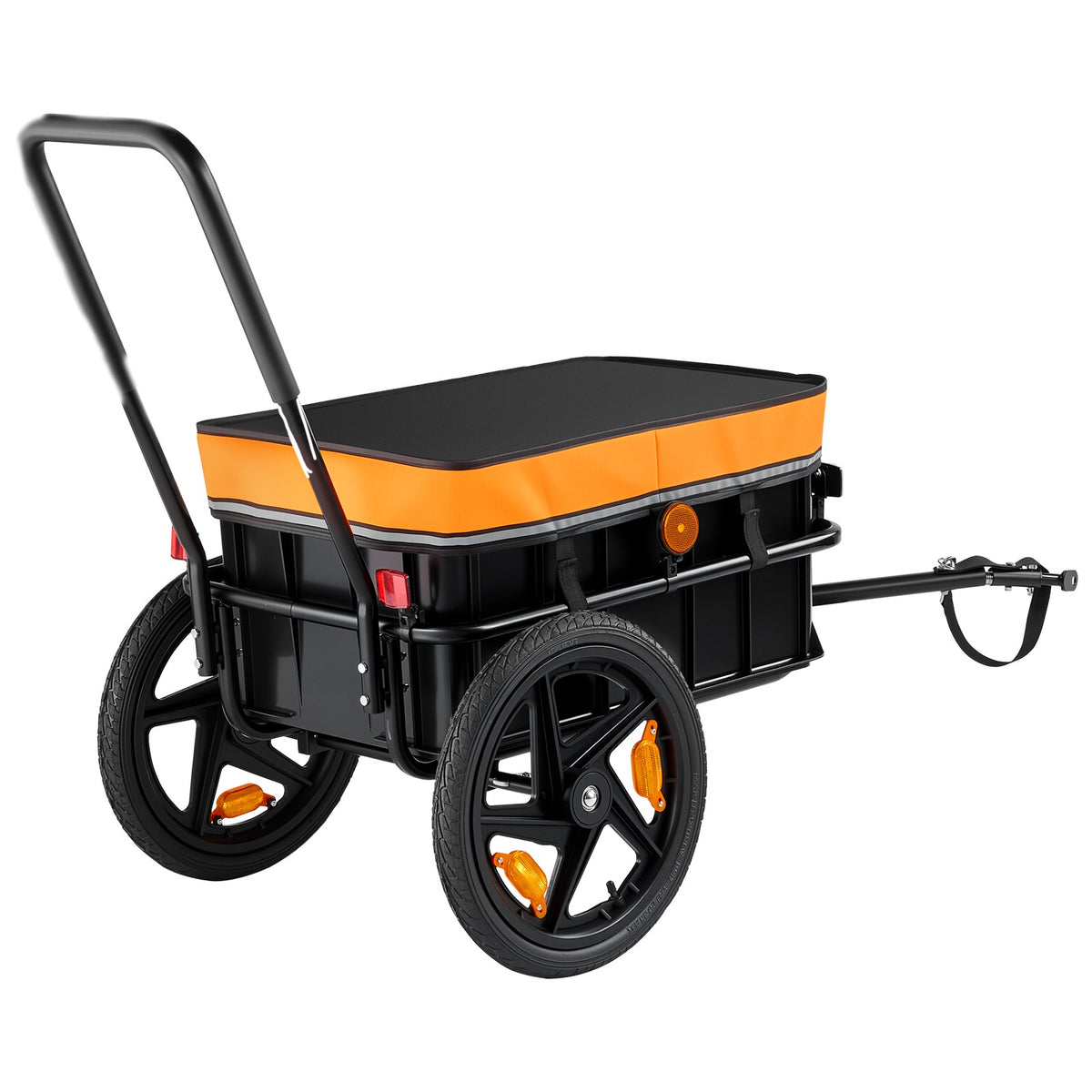 Foldable Bicycle Cargo Trailer 100lbs Capacity for 22-28 Inch Bikes