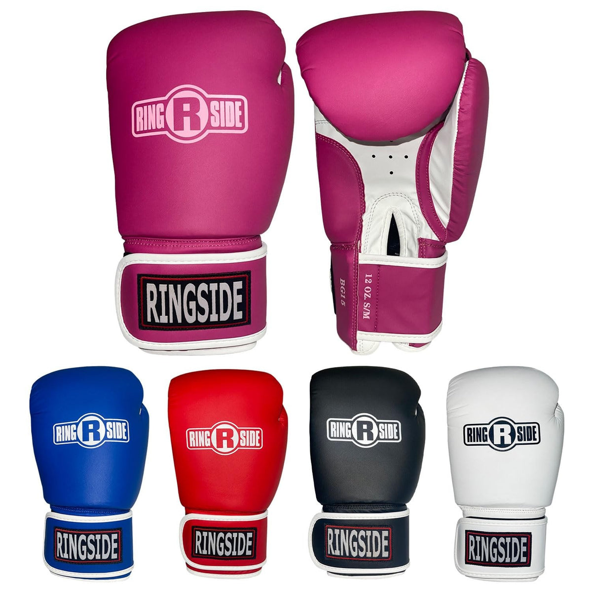 Boxing Training Sparring Gloves Large-X-Large Pink White - Protective Gear
