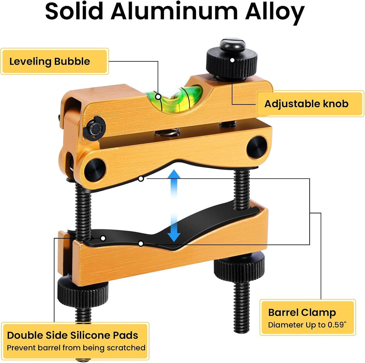 Heavy-Duty Scope Leveling System for Precision Rifle Mounting