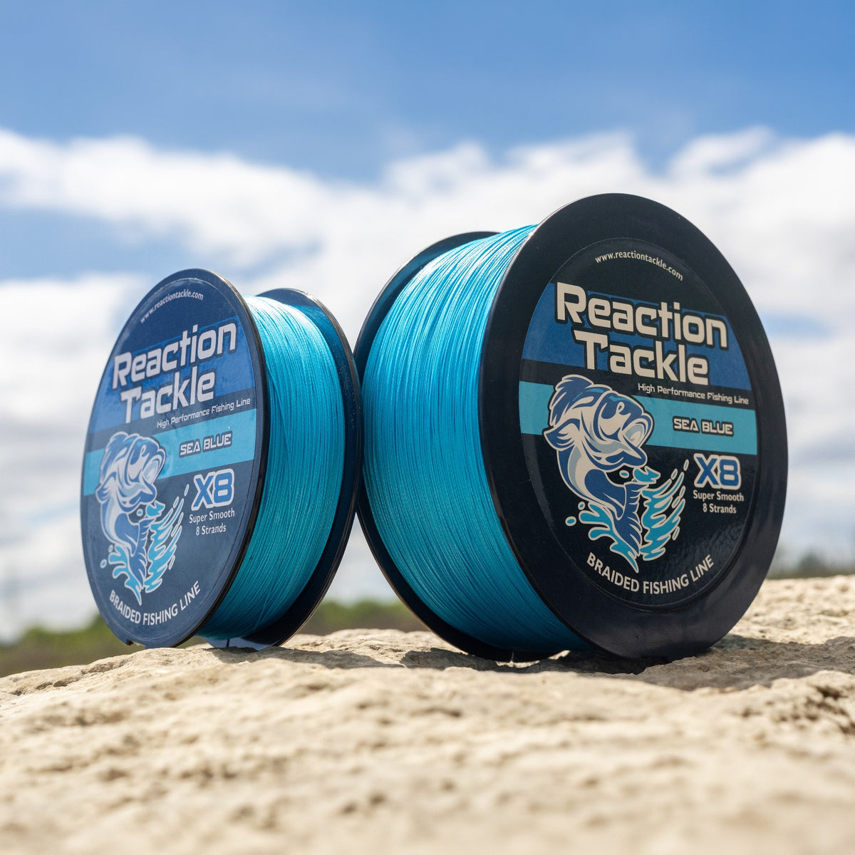 Braided Fishing Line Sea Blue - High Strength, Multi-Strand, Saltwater & Freshwater