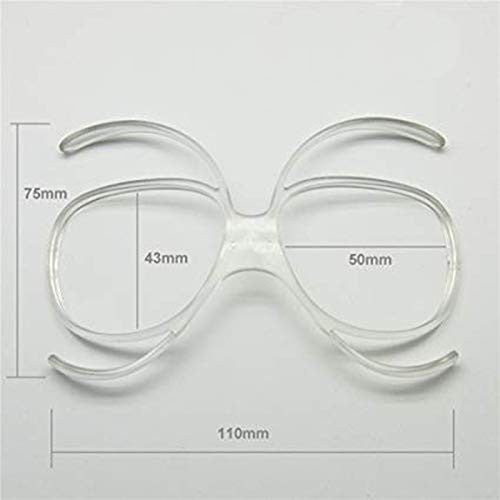 2 Pieces Ski Goggle Prescription Insert Frame Universal Flexible Adapter