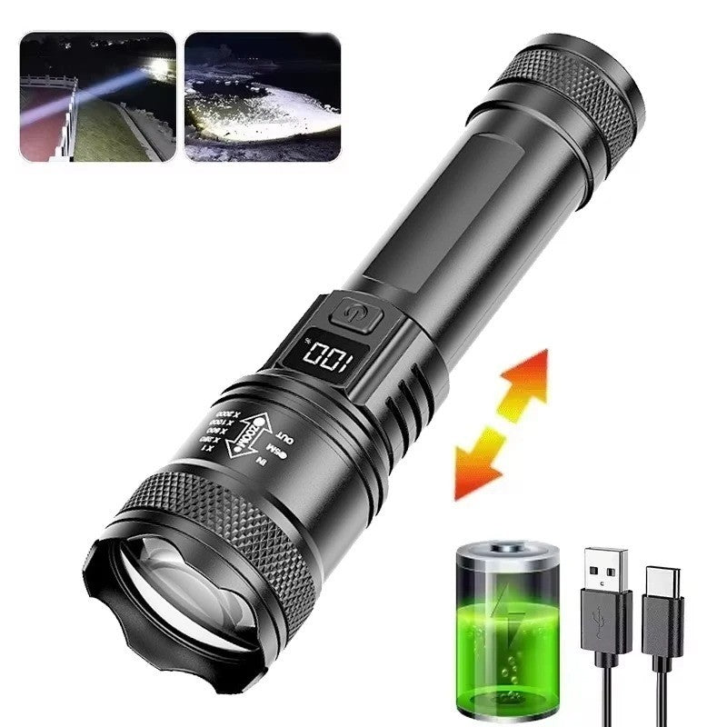 Super Bright Rechargeable LED Tactical Flashlight with Waterproof Body - Multiple Models