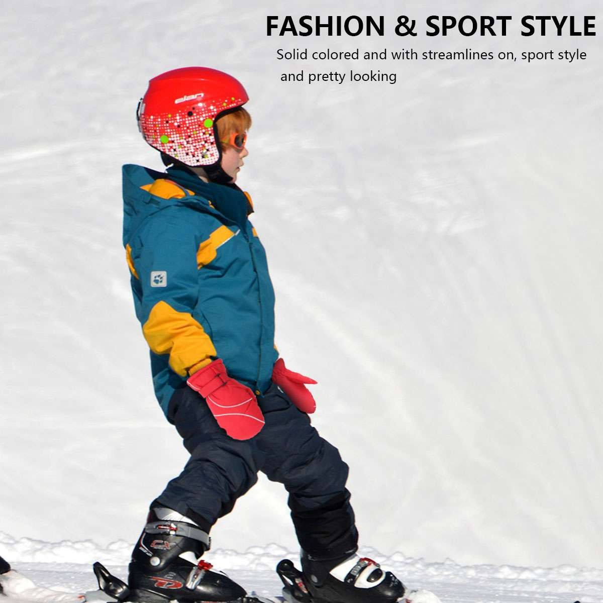 Kids Waterproof Windproof Winter Gloves for Snow and Outdoor Activities