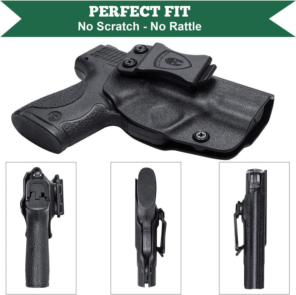 Kydex IWB Holster for Smith & Wesson M&P Shield Plus M2.0 M1.0 9mm/.40