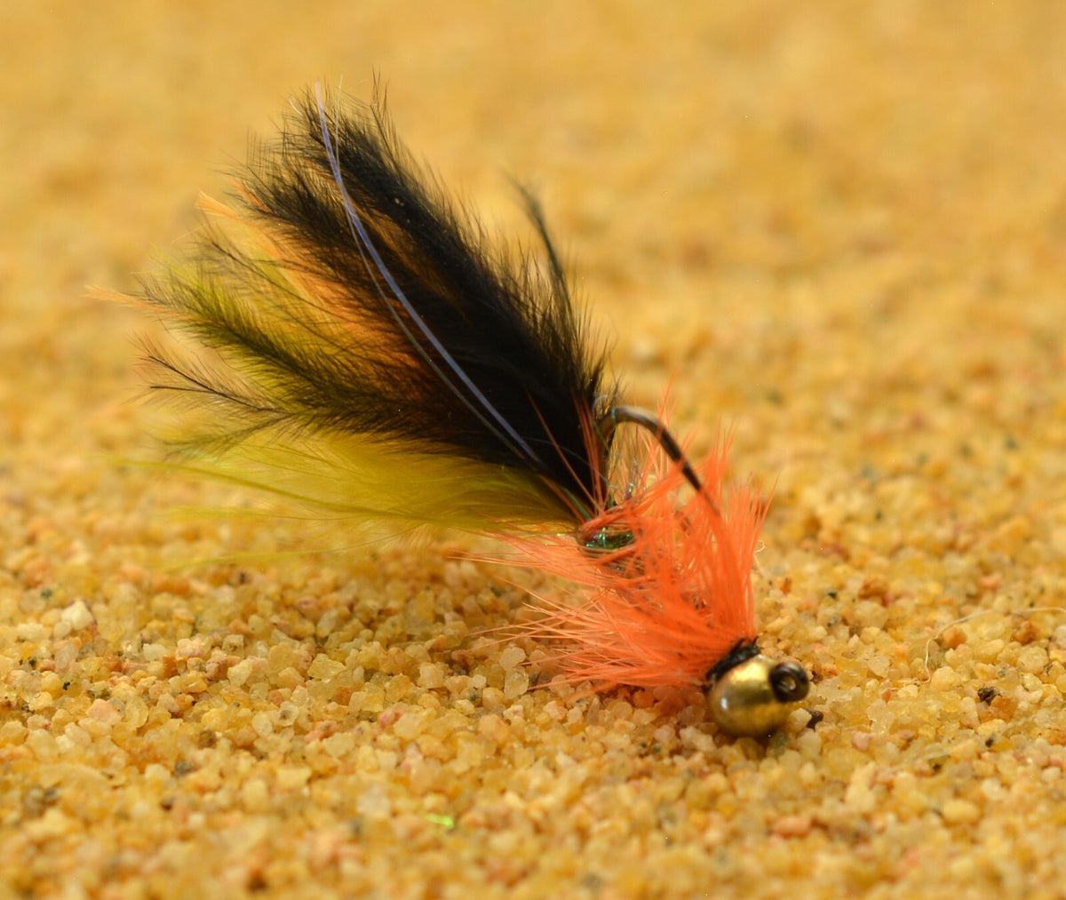 Micro Jig Head Fly Set - Tungsten Bead Head Flies for Fly Fishing - Assorted Sizes