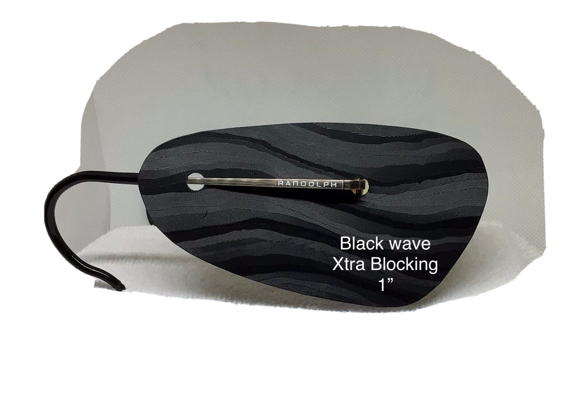 Extended Shooting Blinders - Black Wave 1 inch with Extra Blocking