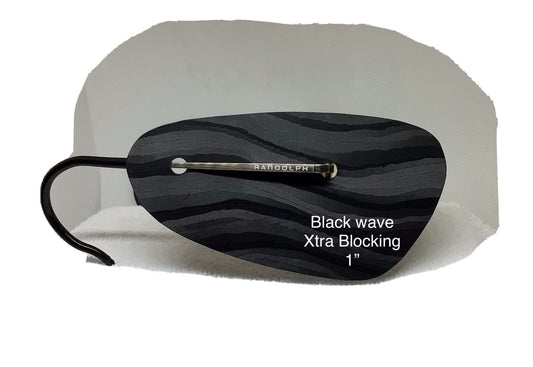 Extended Shooting Blinders - Black Wave 1 inch with Extra Blocking
