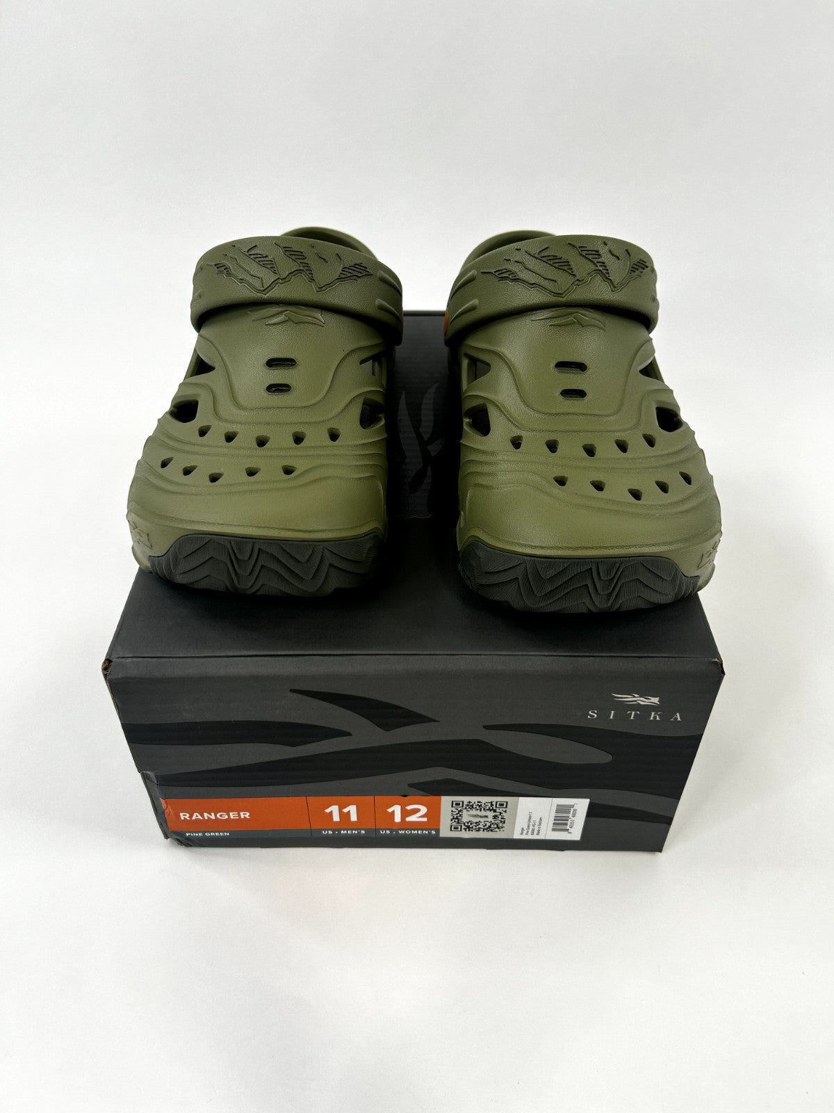 Hunting Shoes Clogs Men’s Pine Green Slip-On Rubber Footwear