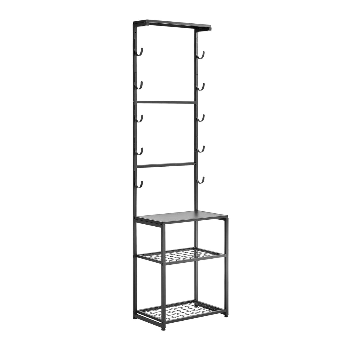 Freestanding and Wall-Mount Gun Rack for 5 Firearms and Tactical Gear