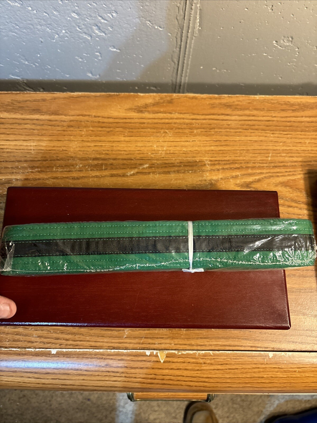 Martial Arts Green Double Wrap Belt with Black Stripe - Size 3