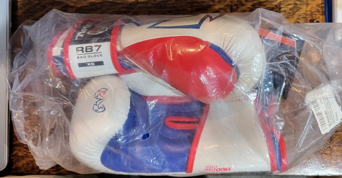 Boxing Gloves XS - Rival RB7 Fitness Bag Gloves with Ergo Strap System