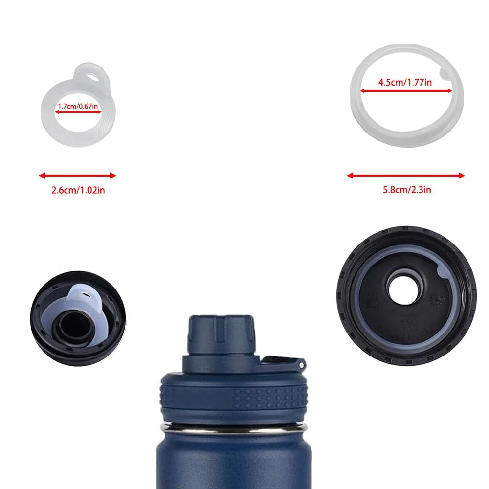 6 Pack Leak-Proof Rubber Gasket O-Rings for Takeya Actives Water Bottles
