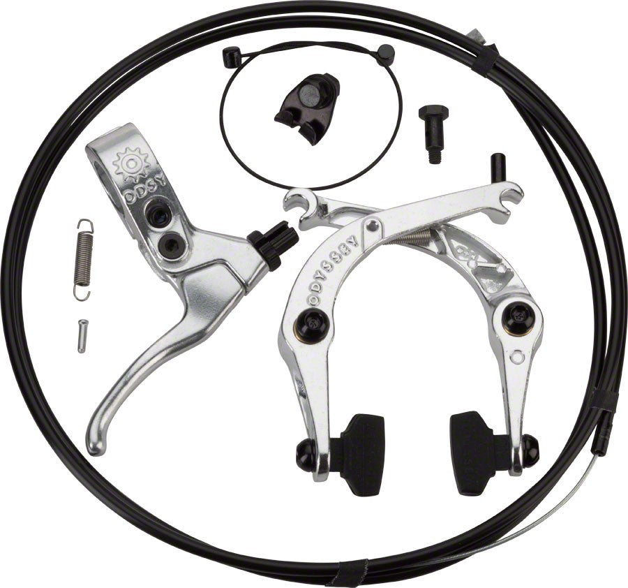 Odyssey Springfield U-Brake and Lever Kit Polished Bicycle Brake Set